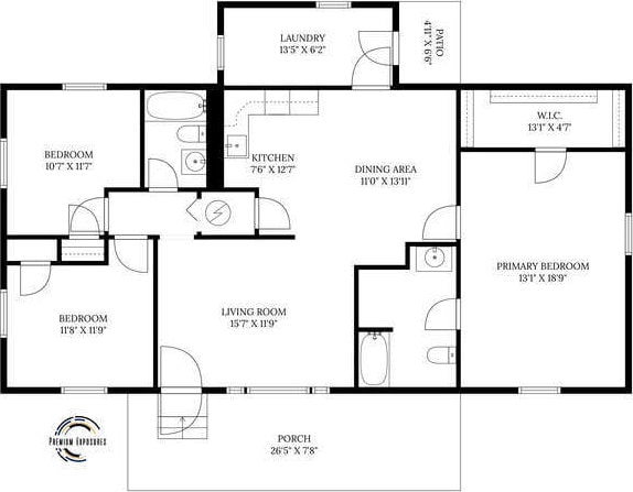 1003 S Pleasantview Dr, Tuscola, IL 61953 - home floor plan