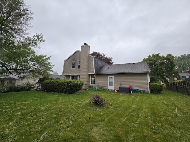 355 Crestwood Ct, Algonquin, IL 60102 - back of property featuring a chimney and a shingled roof