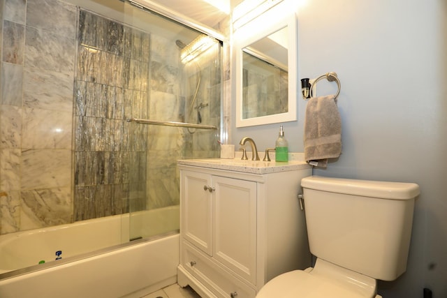 19421 W Hoag Ct, Mundelein, IL 60060 - full bath with toilet, vanity, and bath / shower combo with glass door