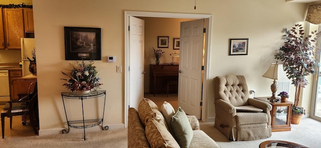 9355 Irving Park Rd Unit 208, Schiller Park, IL 60176 - living room with light colored carpet and baseboards