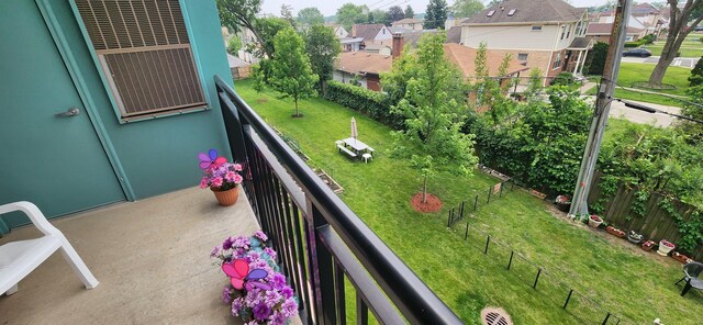 9355 Irving Park Rd Unit 208, Schiller Park, IL 60176 - balcony featuring a residential view