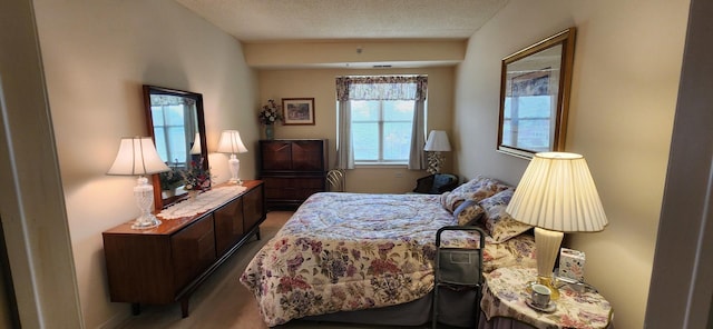 9355 Irving Park Rd Unit 208, Schiller Park, IL 60176 - bedroom with carpet, a textured ceiling, and baseboards