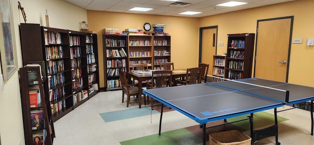 9355 Irving Park Rd Unit 208, Schiller Park, IL 60176 - playroom featuring a paneled ceiling and tile patterned floors