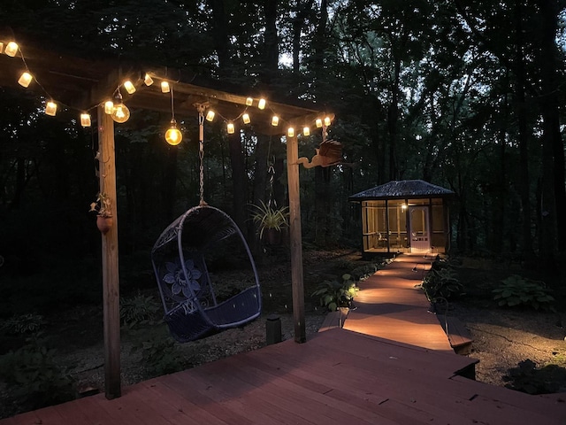 26136 E 2200 N Rd, Lexington, IL 61753 - view of wooden deck