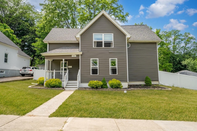 221 N 6th St, Saint Charles, IL 60174 - view of front of house with covered porch and a shingled roof
