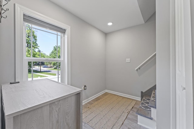 221 N 6th St, Saint Charles, IL 60174 - washroom with light wood-style floors and recessed lighting