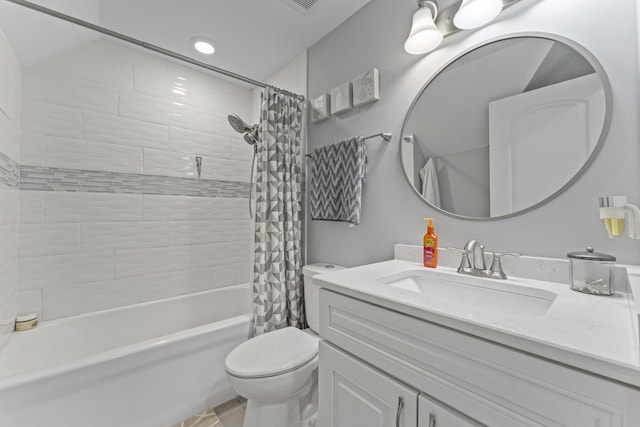 221 N 6th St, Saint Charles, IL 60174 - bathroom with vanity and shower / bath combination with curtain