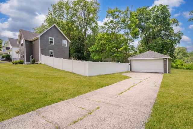 221 N 6th St, Saint Charles, IL 60174 - view of property exterior with a garage, an outbuilding, and roof with shingles