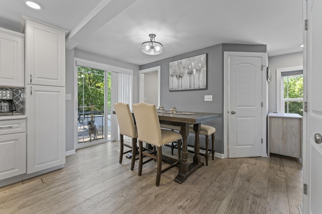 221 N 6th St, Saint Charles, IL 60174 - dining area featuring light wood finished floors, healthy amount of natural light, a chandelier, and recessed lighting