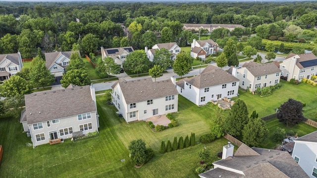 2023 Torino Dr, Elgin, IL 60123 - aerial view of residential area with a forest