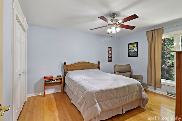 1415 Arabian Spur, Mchenry, IL 60051 - bedroom with light wood-style flooring and a ceiling fan