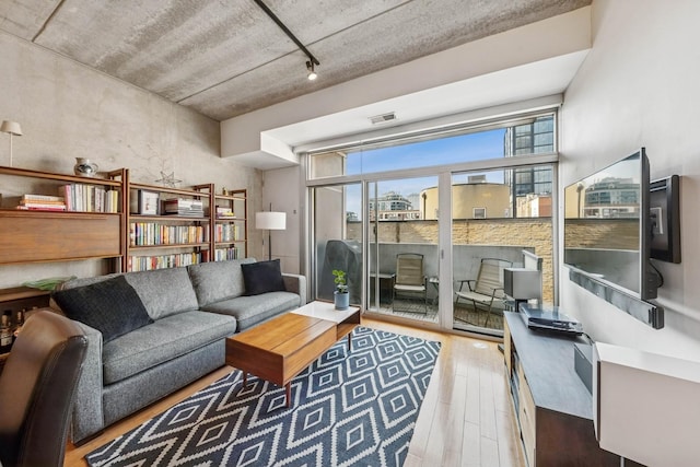 630 N Franklin St Unit 618, Chicago, IL 60654 - living area with hardwood / wood-style flooring