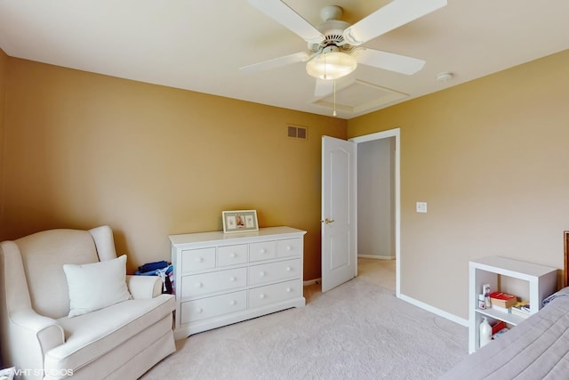 3432 Redwing Dr, Naperville, IL 60564 - living area with light carpet and ceiling fan