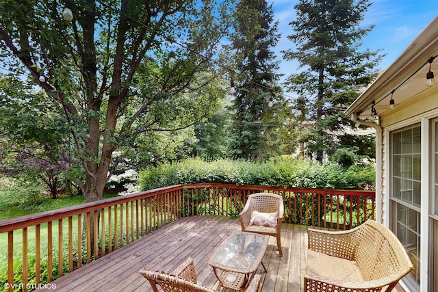 3432 Redwing Dr, Naperville, IL 60564 - view of wooden deck