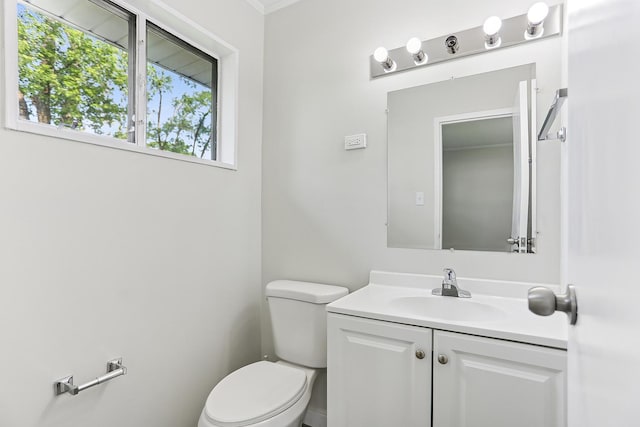 463 Tahoe St, Park Forest, IL 60466 - half bath with vanity and ornamental molding