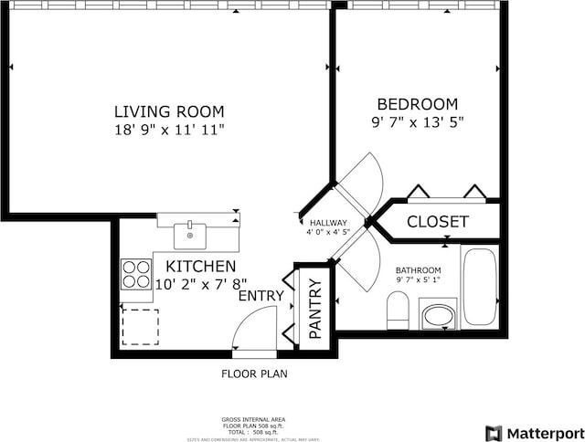 345 E Eastgate Pl Unit 505, Chicago, IL 60616 - home floor plan