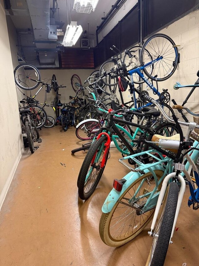 345 E Eastgate Pl Unit 505, Chicago, IL 60616 - garage with baseboards and bike storage