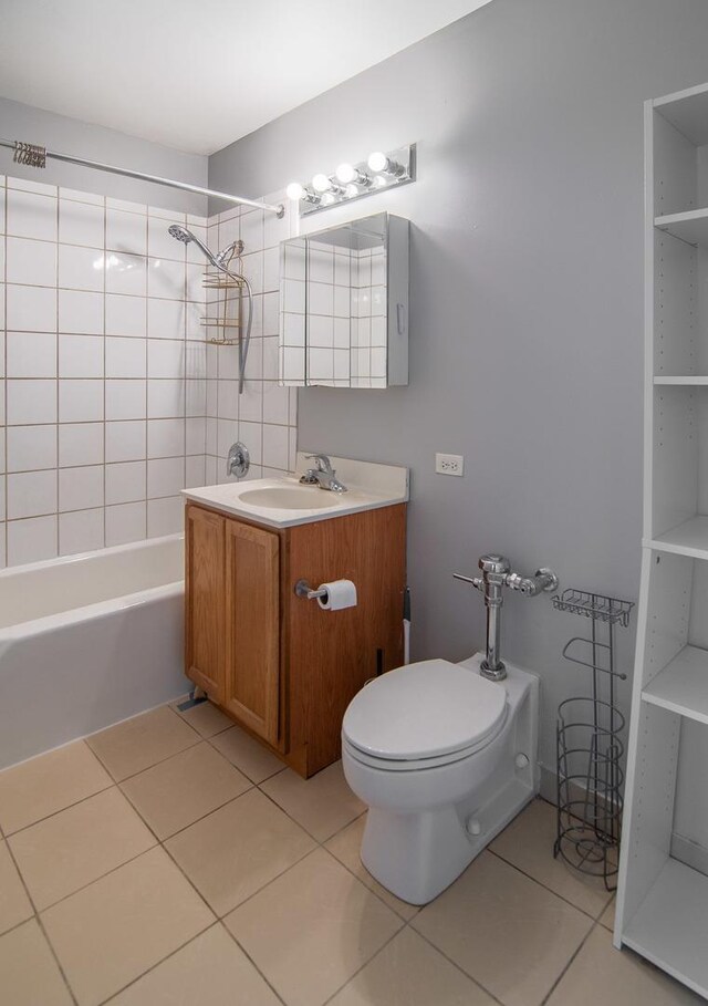 345 E Eastgate Pl Unit 505, Chicago, IL 60616 - bathroom with tile patterned flooring, vanity,  shower combination, and toilet