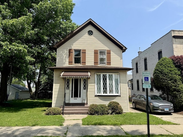 2326 Walnut St, Blue Island, IL 60406 - view of front of house with a front lawn