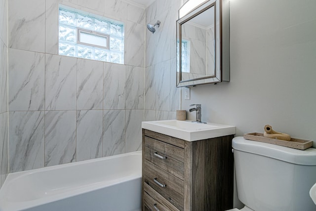 336 Manitowac St, Park Forest, IL 60466 - bathroom featuring vanity and shower / bath combination