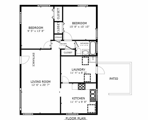 336 Manitowac St, Park Forest, IL 60466 - view of property floor plan