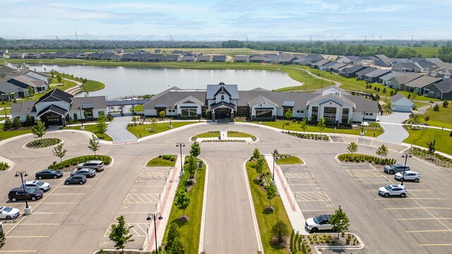 3214 Lincoln Prairie Blvd, Aurora, IL 60503 - aerial perspective of suburban area with a nearby body of water