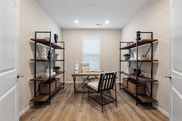 3214 Lincoln Prairie Blvd, Aurora, IL 60503 - office space featuring light wood-type flooring, baseboards, and recessed lighting