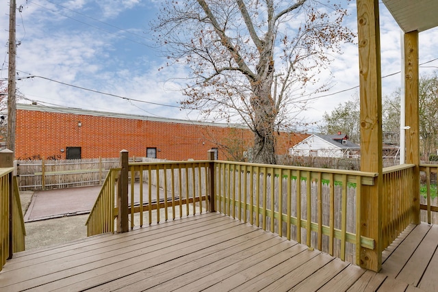 6132 S Justine St, Chicago, IL 60636 - view of wooden deck