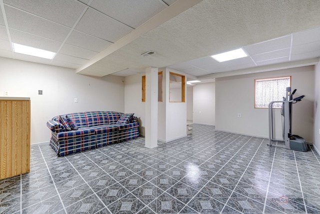 1927 Oaktree Trl, Lake Villa, IL 60046 - basement with a drop ceiling