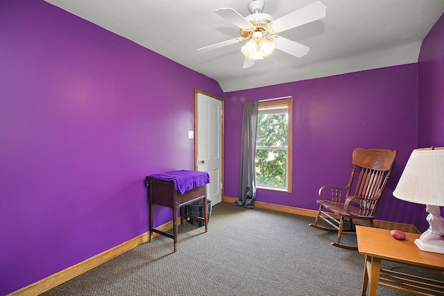 4391 N State Route 1-17, Momence, IL 60954 - sitting room with carpet flooring and ceiling fan