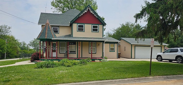 1 S Stanton St, Shannon, IL 61078 - victorian-style house featuring covered porch and a front yard