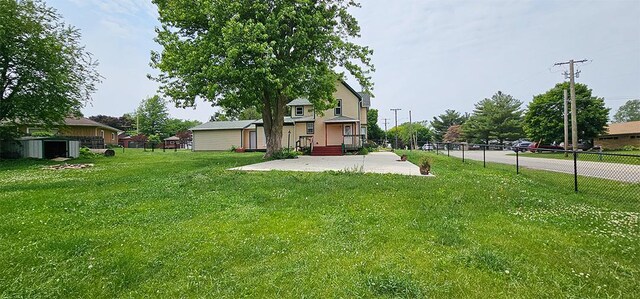 1 S Stanton St, Shannon, IL 61078 - view of yard featuring a patio