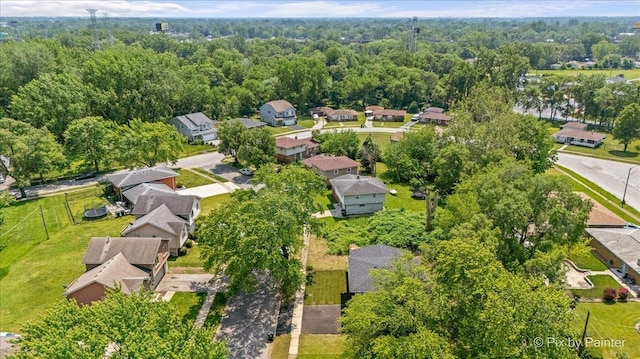 14028 S Wayman Ln, Robbins, IL 60472 - aerial perspective of suburban area