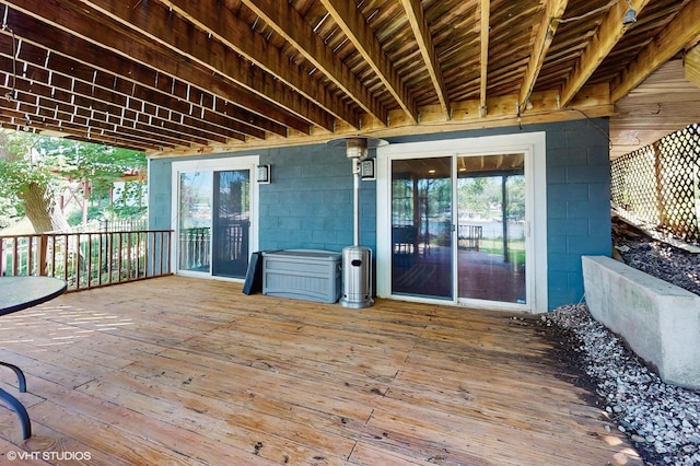 914 Ski Hill Rd, Fox River Grove, IL 60021 - view of wooden terrace