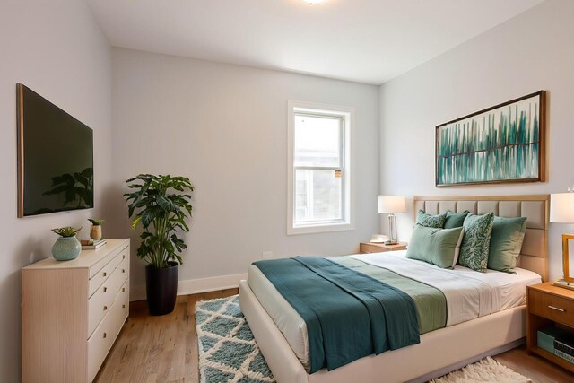 223 W 118th St, Chicago, IL 60628 - bedroom with light wood-type flooring and baseboards