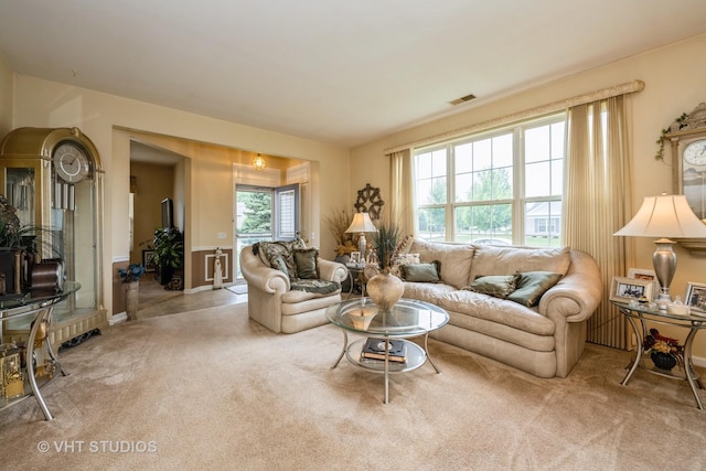 12140 Hideaway Dr, Huntley, IL 60142 - living room featuring carpet