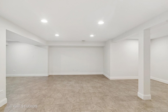 530 S Mitchell Ave, Arlington Heights, IL 60005 - finished basement with recessed lighting and baseboards