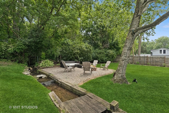 207 S Van Buren St, East Dundee, IL 60118 - view of yard with a patio