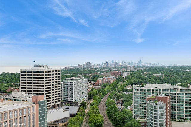 1720 Maple Ave Unit 2710, Evanston, IL 60201 - bird's eye view of skyline