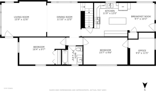 1019 Lyman Ave, Oak Park, IL 60304 - view of floor plan / room layout