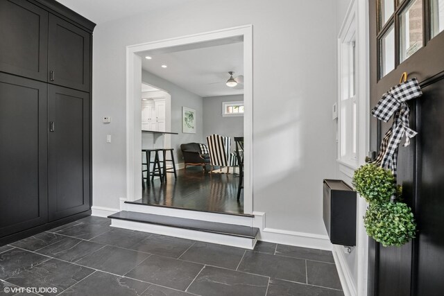 739 Jackson Ave, River Forest, IL 60305 - entryway with a ceiling fan and recessed lighting