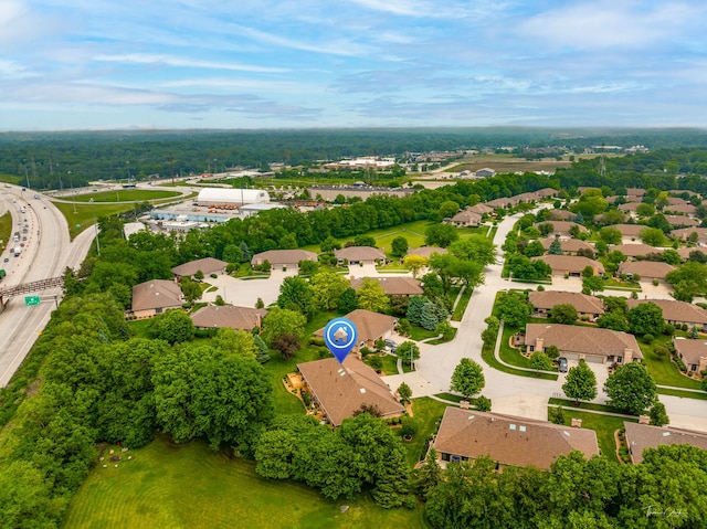 1658 Bayhill Dr, New Lenox, IL 60451 - aerial perspective of suburban area with a tree filled landscape