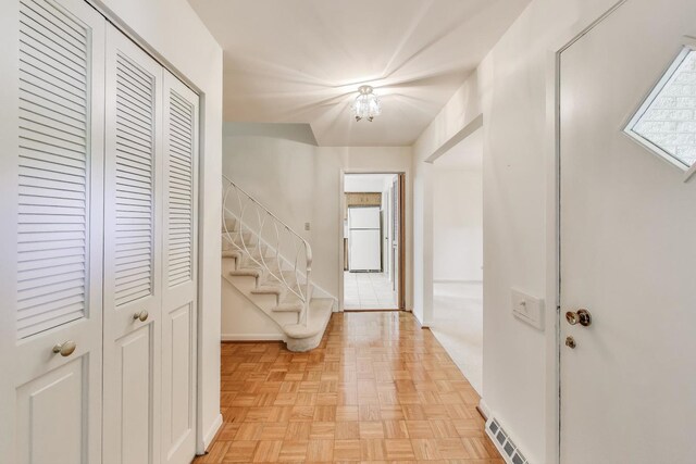 1904 Birch Rd, Northbrook, IL 60062 - foyer entrance featuring stairway and baseboards