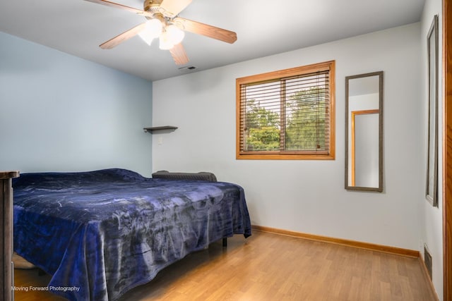 1N559 Newton Ave, Glen Ellyn, IL 60137 - bedroom featuring wood finished floors, baseboards, and ceiling fan