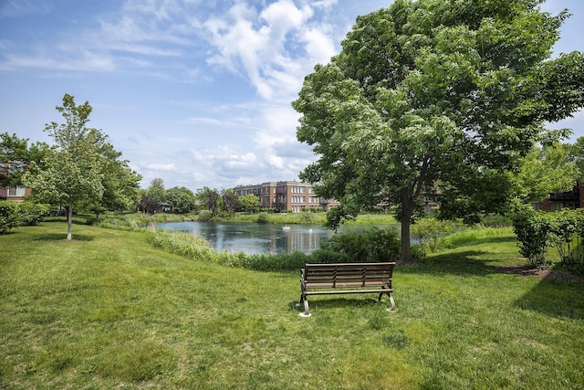 422 Kelburn Rd Unit 223, Deerfield, IL 60015 - view of community with a water view and a lawn