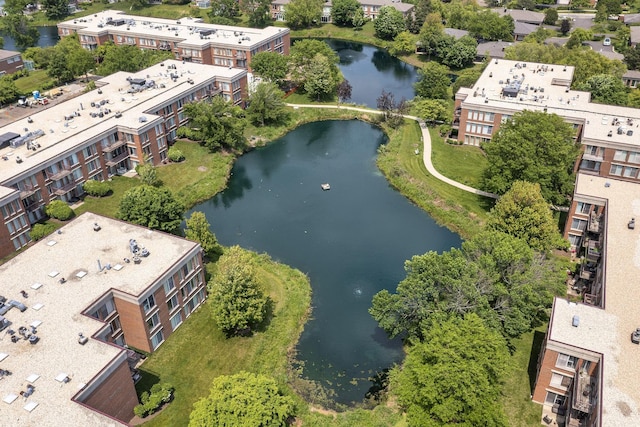 422 Kelburn Rd Unit 223, Deerfield, IL 60015 - aerial view of a nearby body of water and apartment complex / building