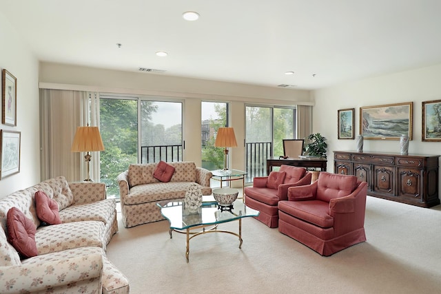 422 Kelburn Rd Unit 223, Deerfield, IL 60015 - carpeted living room with recessed lighting