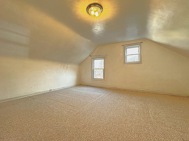 2717 W 38th St, Chicago, IL 60632 - bonus room featuring lofted ceiling, carpet flooring, and a textured ceiling