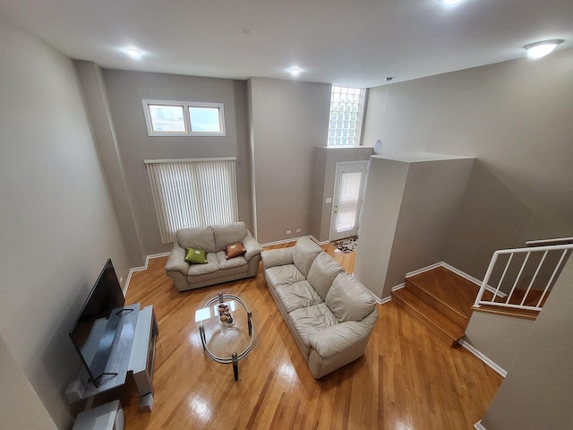 3041 W Pope John Paul Ii Dr, Chicago, IL 60638 - living area featuring wood finished floors and baseboards