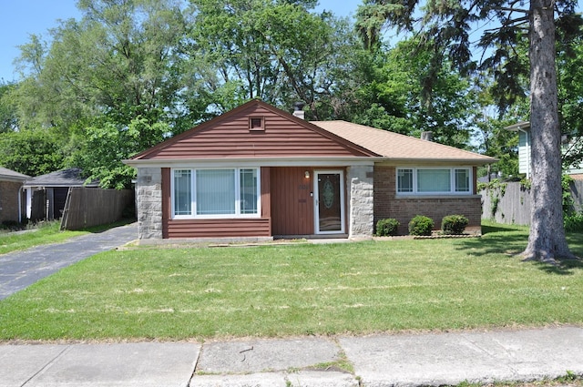 207 Mantua St, Park Forest, IL 60466 - view of front of property with stone siding